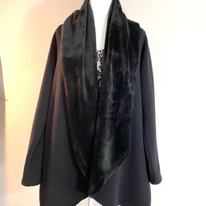 Drew Shawl Collar Faux Suede Jacket